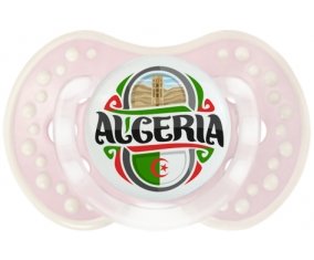 Flag Algeria design 2 Tétine LOVI Dynamic Retro-rose-tendre classique