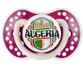 Flag Algeria design 2 Tétine LOVI Dynamic Fuchsia phosphorescente