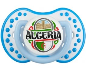 Flag Algeria design 2 Tétine LOVI Dynamic Blanc-bleu phosphorescente