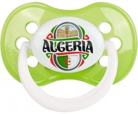 Flag Algeria design 2 Sucette Anatomique Vert classique