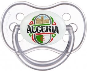 Flag Algeria design 2 Sucette Anatomique Transparente classique