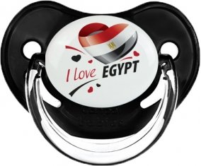 I love Egypt design 1 Sucette Physiologique Noir classique