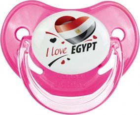 I love Egypt design 1 Sucette Physiologique Rose classique