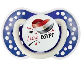 I love Egypt design 1 Sucette LOVI Dynamic Bleu-marine phosphorescente