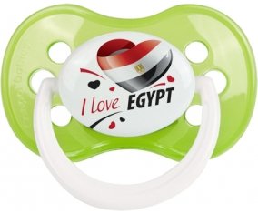 I love Egypt design 1 Sucette Anatomique Vert classique