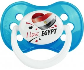 I love Egypt design 1 Sucette Anatomique Cyan classique