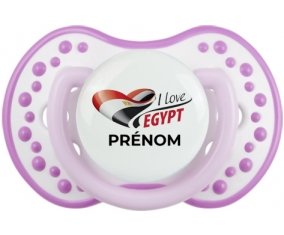 I love Egypt avec prénom Sucete LOVI Dynamic Blanc-mauve classique