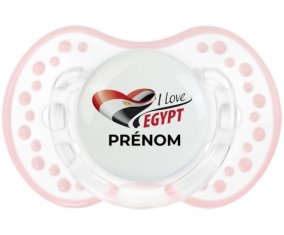I love Egypt avec prénom Sucete LOVI Dynamic Retro-blanc-rose-tendre classique