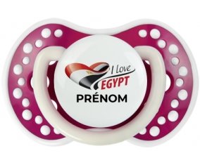 I love Egypt avec prénom Sucete LOVI Dynamic Fuchsia phosphorescente