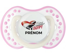 I love Egypt avec prénom Sucete LOVI Dynamic Blanc-rose phosphorescente
