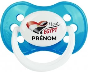 I love Egypt avec prénom Sucete Anatomique Cyan classique