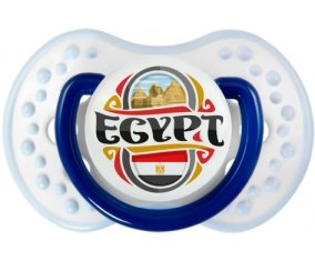 Flag Egypt design Tétine LOVI Dynamic Marine-blanc-bleu classique