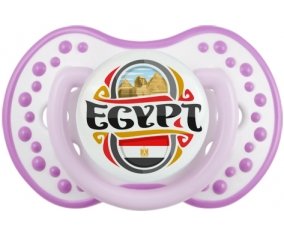 Flag Egypt design Tétine LOVI Dynamic Blanc-mauve classique