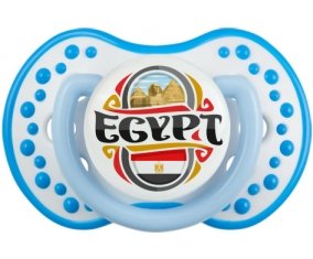Flag Egypt design Tétine LOVI Dynamic Blanc-bleu phosphorescente
