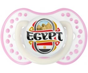 Flag Egypt design Tétine LOVI Dynamic Blanc-rose phosphorescente