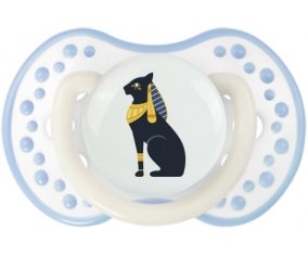 Chat égyptien noir bastet déesse de l'egypte ancienne Sucette LOVI Dynamic Blanc-cyan classique