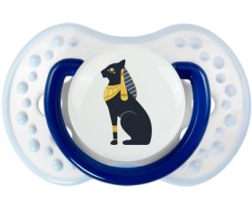 Chat égyptien noir bastet déesse de l'egypte ancienne Sucette LOVI Dynamic Marine-blanc-bleu classique