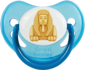 Statue de sphinx égyptien symbole de l'Égypte ancienne Tétine Physiologique Bleue phosphorescente