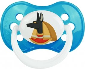 Anubis dieu égyptien enfers tête de chien Égypte Sucette Anatomique Cyan classique