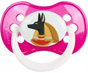Anubis dieu égyptien enfers tête de chien Égypte Sucette Anatomique Rose foncé classique
