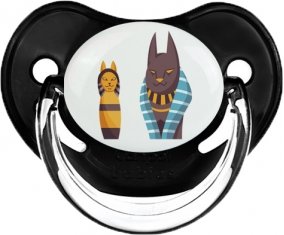 Chat égyptien déesse bastet chat noir Tétine Physiologique Noir classique