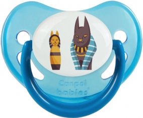 Chat égyptien déesse bastet chat noir Tétine Physiologique Bleue phosphorescente