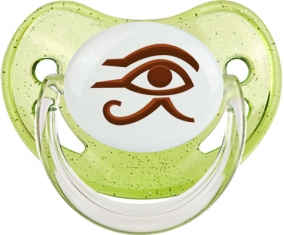 Horus oeil égyptien symbole egypte ancienne Sucete Physiologique Vert à paillette