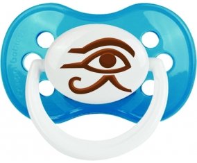 Horus oeil égyptien symbole egypte ancienne Sucette Anatomique Cyan classique