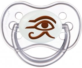 Horus oeil égyptien symbole egypte ancienne Sucette Anatomique Transparente classique