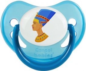 Néfertiti Sucette Physiologique Bleue phosphorescente