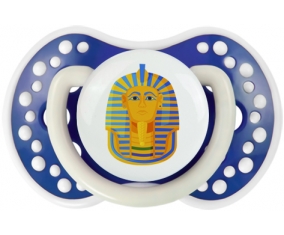 Symbole de masque doré pharaon de Toutânkhamon Sucete LOVI Dynamic Bleu-marine phosphorescente