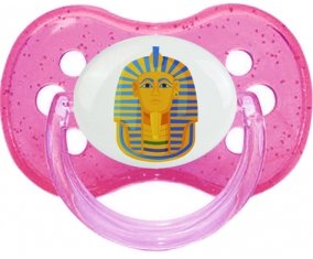 Symbole de masque doré pharaon de Toutânkhamon Sucete Cerise Rose à paillette