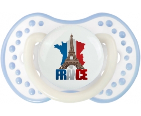 Carte France + Tour Eiffel Tétine LOVI Dynamic Blanc-cyan classique