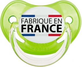 Fabriqué en France Sucette Physiologique Vert classique