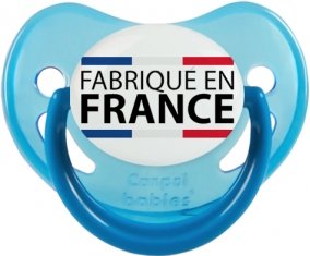 Fabriqué en France Sucette Physiologique Bleue phosphorescente