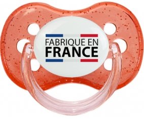 Fabriqué en France Sucette Cerise Rouge à paillette