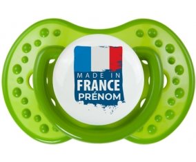 Made in France avec prénom Tétine LOVI Dynamic Vert classique