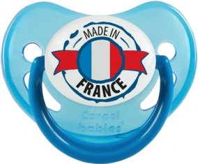 Made in France design 1 Sucette Physiologique Bleue phosphorescente