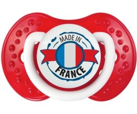 Made in France design 1 Sucette LOVI Dynamic Blanc-rouge classique