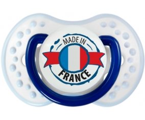 Made in France design 1 Sucette LOVI Dynamic Marine-blanc-bleu classique