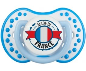 Made in France design 1 Sucette LOVI Dynamic Blanc-bleu phosphorescente