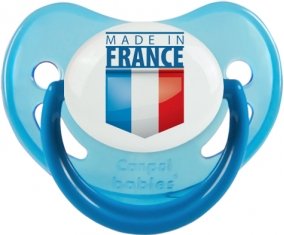 Made in France design 2 Sucette Physiologique Bleue phosphorescente