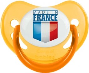 Made in France design 2 Sucette Physiologique Jaune phosphorescente
