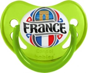 Flag France design 1 Sucete Physiologique Vert phosphorescente
