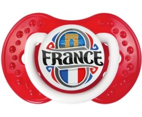 Flag France design 1 Tétine LOVI Dynamic Blanc-rouge classique