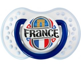 Flag France design 1 Tétine LOVI Dynamic Marine-blanc-bleu classique