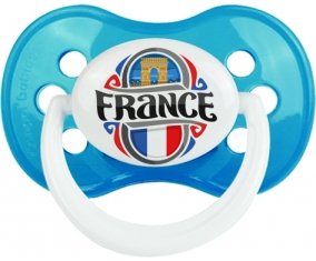 Flag France design 1 Sucette Anatomique Cyan classique