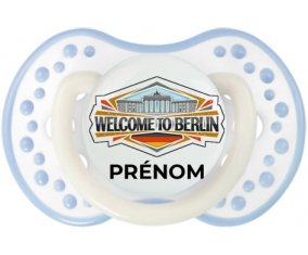 Welcome to Berlin avec prénom Sucete LOVI Dynamic Blanc-cyan classique