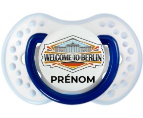 Welcome to Berlin avec prénom Sucete LOVI Dynamic Marine-blanc-bleu classique