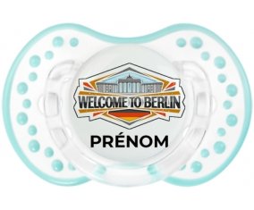 Welcome to Berlin avec prénom Sucete LOVI Dynamic Retro-blanc-lagon classique